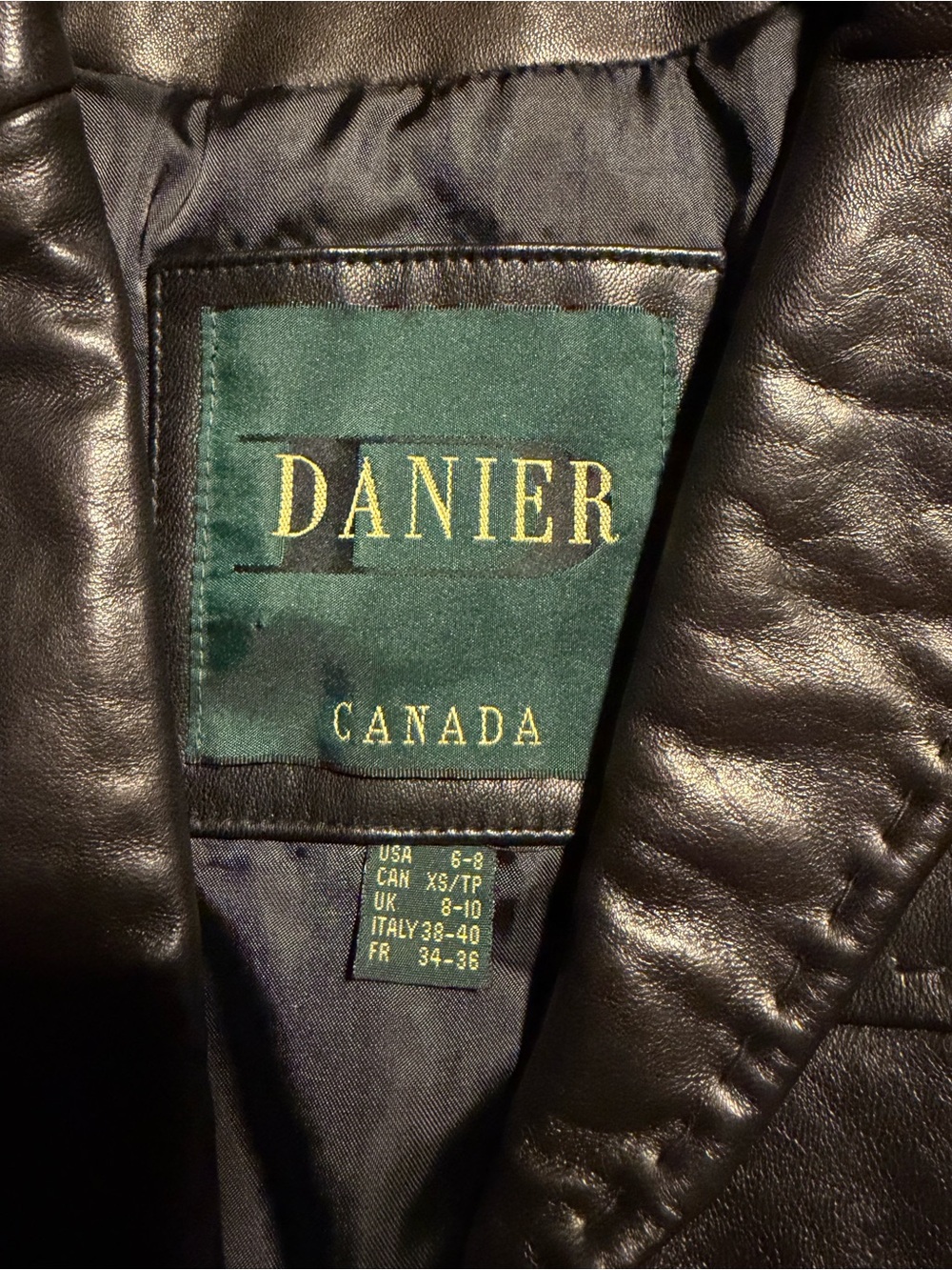 Danier Deep Brown Leather Notch-Lapel Blazer - Picture 5 of 15